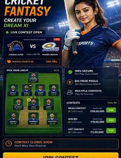 Hero11 (hero11 app) fantasy cricket & matchday visual 3